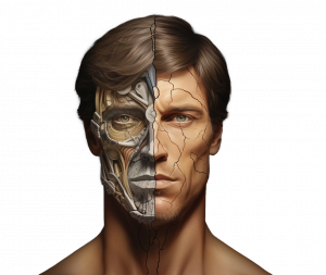 Imagen de hombre rasgos faciales