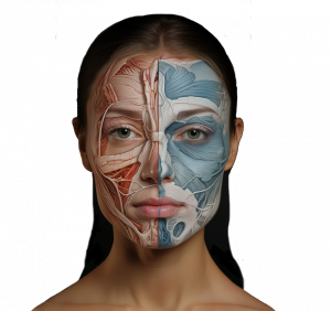 Imagen de mujer rasgos faciales